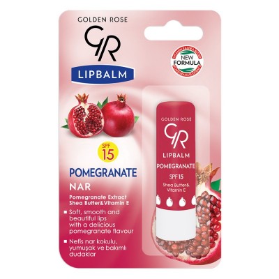 GOLDEN ROSE Lipbalm Pomegranate SPF 15